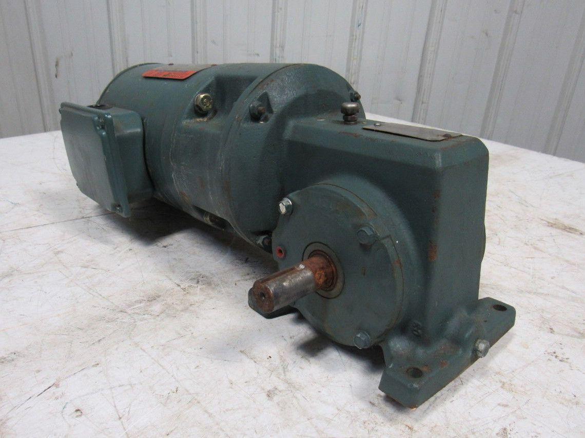 Reliance 079165-14-KX 50:1 Ratio Gearbox W/1/2HP 3PH 230/460V Electric Motor