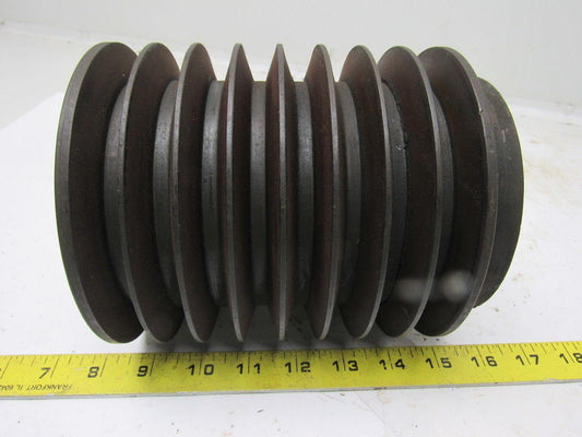 Sheave/Pulley 8 Groove 6" OD B Belt  1-7/8" ID Keyed Bore