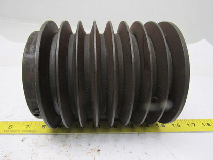Sheave/Pulley 8 Groove 6" OD B Belt  1-7/8" ID Keyed Bore