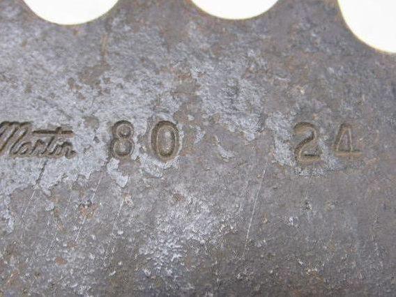 Martin 8024 #80 Single Sprocket Row 1-7/16" Keyed Bore 24 Tooth