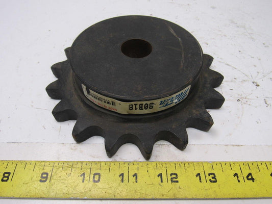 Martin 80B18 #80 Single Row Sprocket 1" Bore to Size 18 Tooth