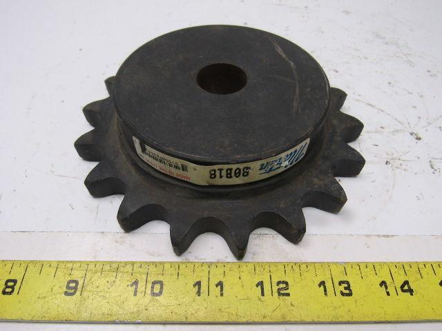 Martin 80B18 #80 Single Row Sprocket 1" Bore to Size 18 Tooth