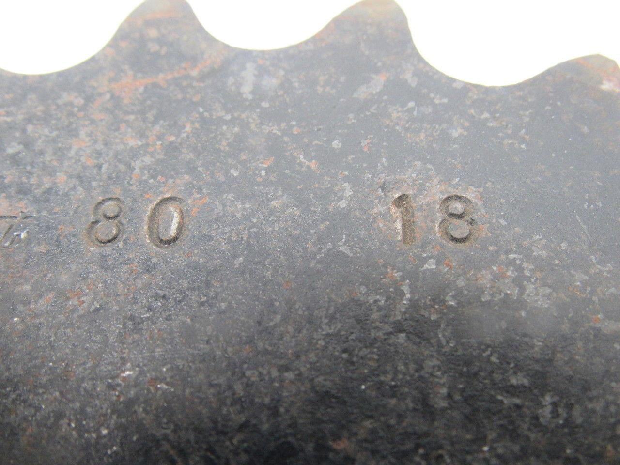 Martin 80-18 #80 Single Row Sprocket 1" Bore to Size 18 Tooth