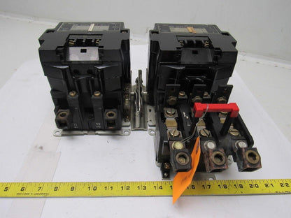 Square D Size 4 Reversing Starter Type SF01 Ser. A 600V Max Class 8536/8502