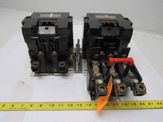 Square D Size 4 Reversing Starter Type SF01 Ser. A 600V Max Class 8536/8502