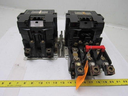 Square D Size 4 Reversing Starter Type SF01 Ser. A 600V Max Class 8536/8502