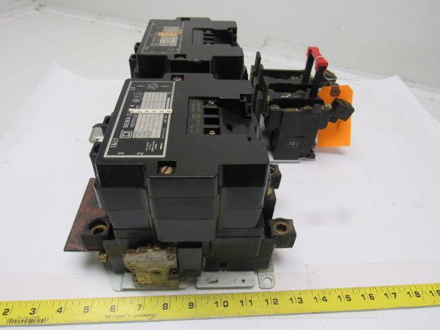 Square D Size 4 Reversing Starter Type SF01 Ser. A 600V Max Class 8536/8502