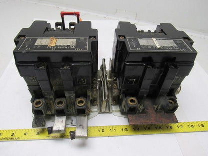 Square D Size 4 Reversing Starter Type SF01 Ser. A 600V Max Class 8536/8502