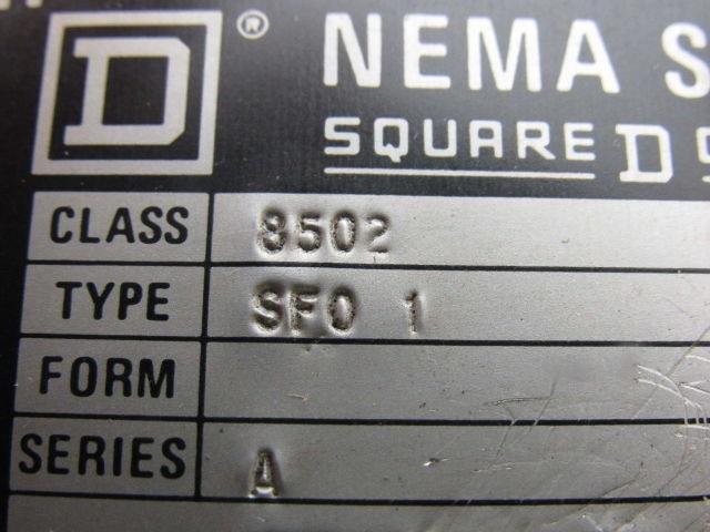 Square D Size 4 Reversing Starter Type SF01 Ser. A 600V Max Class 8536/8502