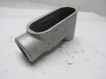 OZ Gedney LB47 1-1/4" Type LB Conduit Body W/O Cover Lot of 2