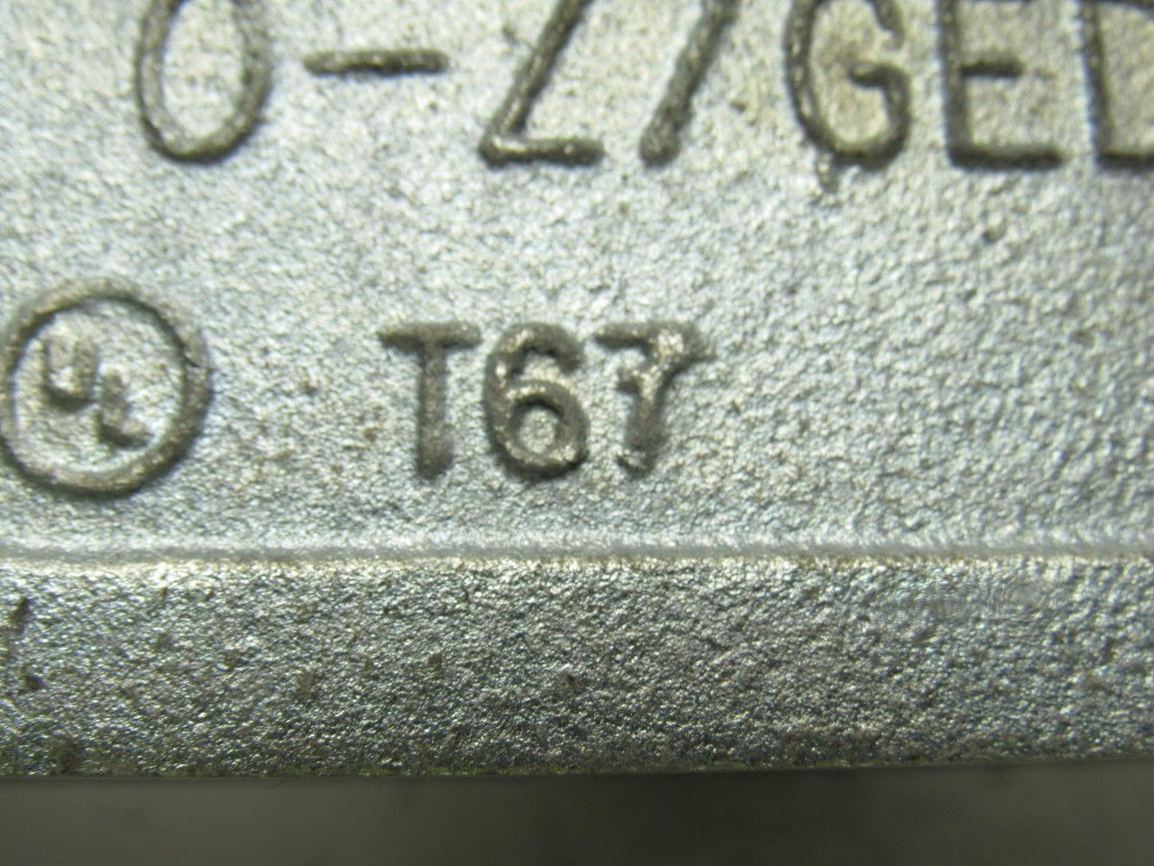 OZ Gedney T67 2" Type T Conduit Body W/O Cover