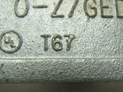 OZ Gedney T67 2" Type T Conduit Body W/O Cover
