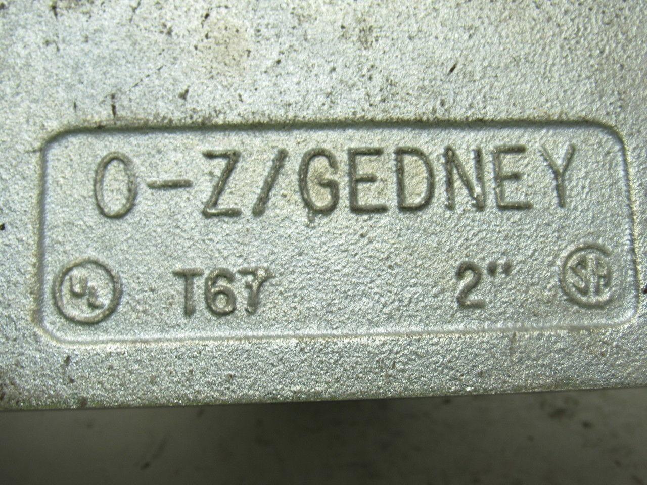 OZ Gedney T67 2" Type T Conduit Body W/O Cover