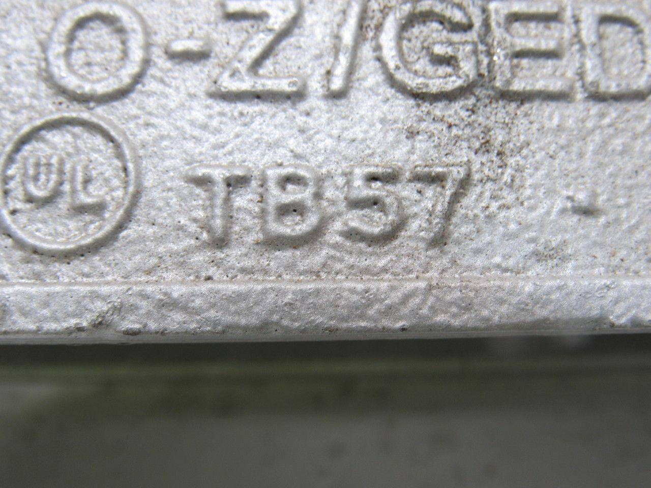 OZ Gedney TB57 1-1/2" Type TB Conduit Body W/O Cover