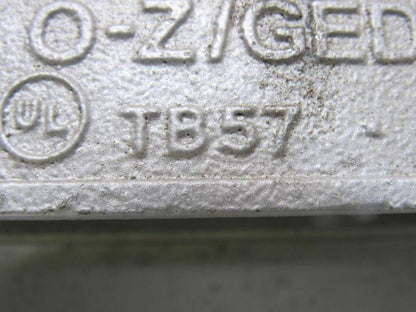 OZ Gedney TB57 1-1/2" Type TB Conduit Body W/O Cover