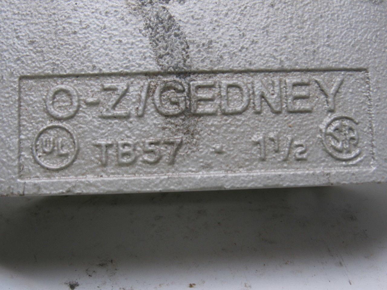 OZ Gedney TB57 1-1/2" Type TB Conduit Body W/O Cover