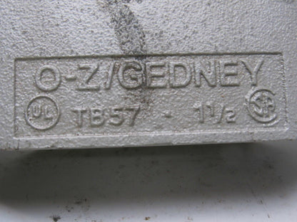 OZ Gedney TB57 1-1/2" Type TB Conduit Body W/O Cover