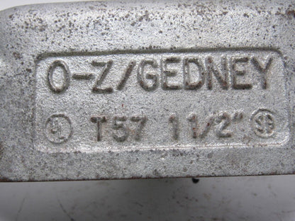 OZ Gedney T57 1-1/2" Type T Conduit Body W/O Cover
