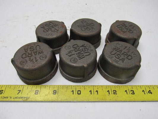 Ward Black Pipe Fitting Cap 1-1/2'' Malleable Iron