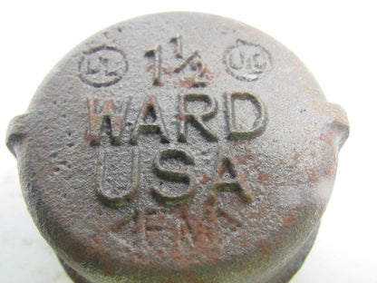 Ward Black Pipe Fitting Cap 1-1/2'' Malleable Iron
