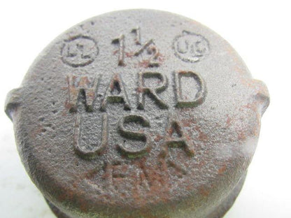 Ward Black Pipe Fitting Cap 1-1/2'' Malleable Iron