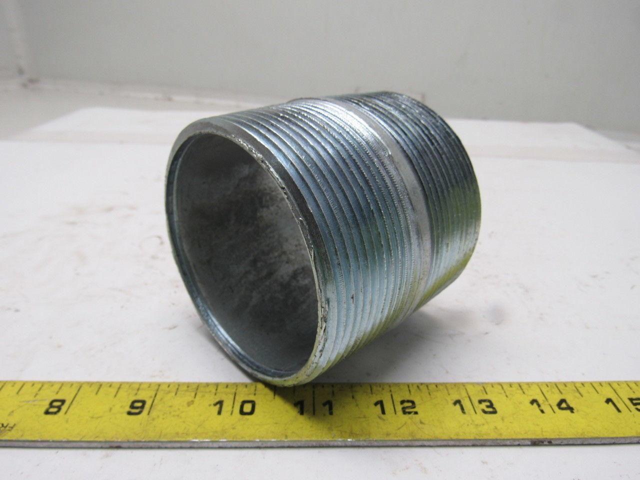 Crouse Hinds Co 3" x 3" Rigid Steel Galvanized Short Conduit Nipple Lot of 5