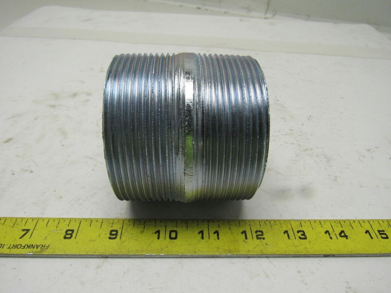 Crouse Hinds Co 3" x 3" Rigid Steel Galvanized Short Conduit Nipple Lot of 5