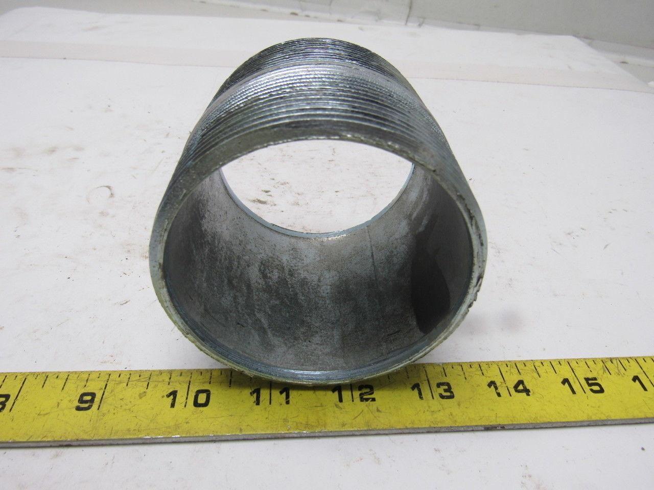 Crouse Hinds Co 3" x 3" Rigid Steel Galvanized Short Conduit Nipple Lot of 5