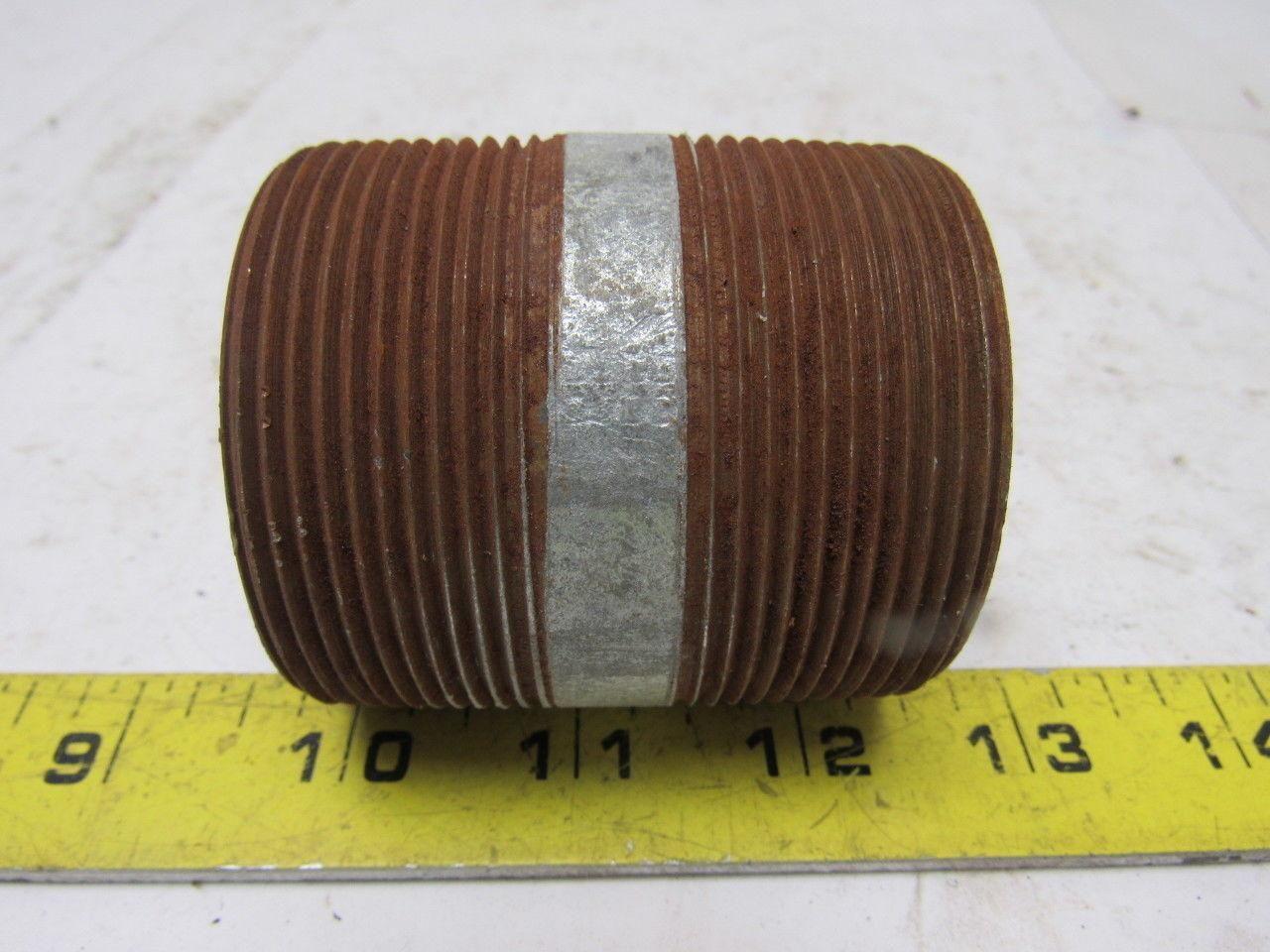 2" x 2-1/2" Rigid Steel Galvanized Conduit Nipple Lot of 6