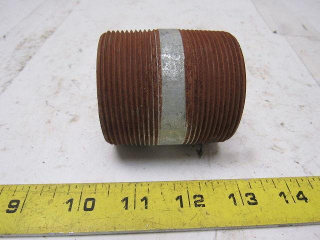 2" x 2-1/2" Rigid Steel Galvanized Conduit Nipple Lot of 6