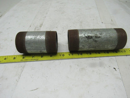 2"x 6 & 2"x 4" Rigid Steel Galvanized Conduit Nipple Lot of 8