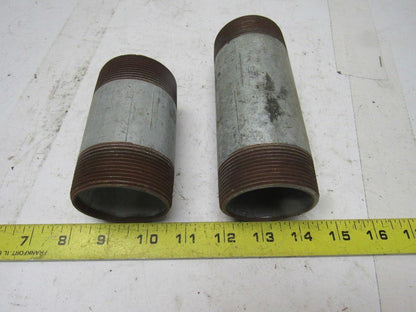 2"x 6 & 2"x 4" Rigid Steel Galvanized Conduit Nipple Lot of 8
