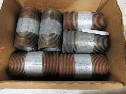 Assortment of 1-1/4" Galvanized Steel Rigid Conduit Nipple/Couplings Lot of 71