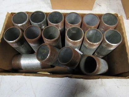 Assortment of 1-1/4" Galvanized Steel Rigid Conduit Nipple/Couplings Lot of 71