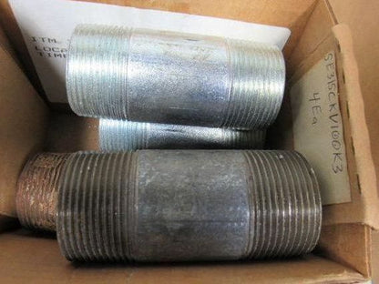 Assortment of 1-1/4" Galvanized Steel Rigid Conduit Nipple/Couplings Lot of 71