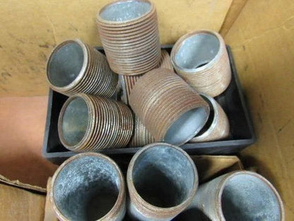 Assortment of 1-1/4" Galvanized Steel Rigid Conduit Nipple/Couplings Lot of 71