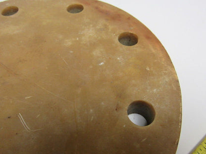 9" OD Composite Plumbing Pipe Cap W/(8) 3/4" Bolt Holes 0.951" Thick