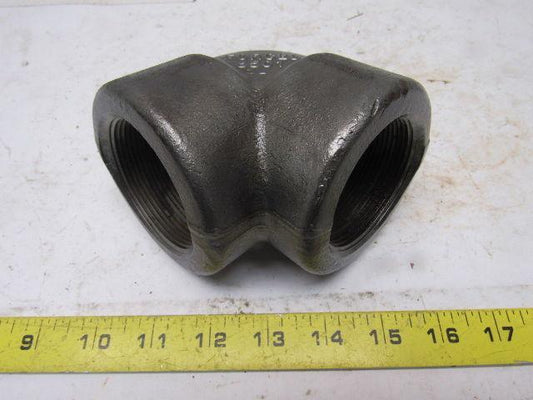Bonney 8501 Forged Steel 2" Threaded 90 Degree Elbow
