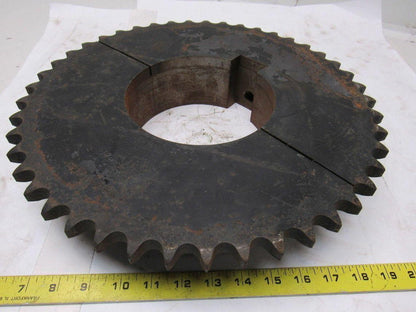 Martin 80B45S #80 Single Row Split Sprocket  6-1/8" Keyed Bore 45 Tooth