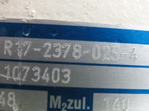 Stober R17-2378-025-4 Inline Gearmotor W/Dietz FDR71A/4Q 230/400V 1395RPM