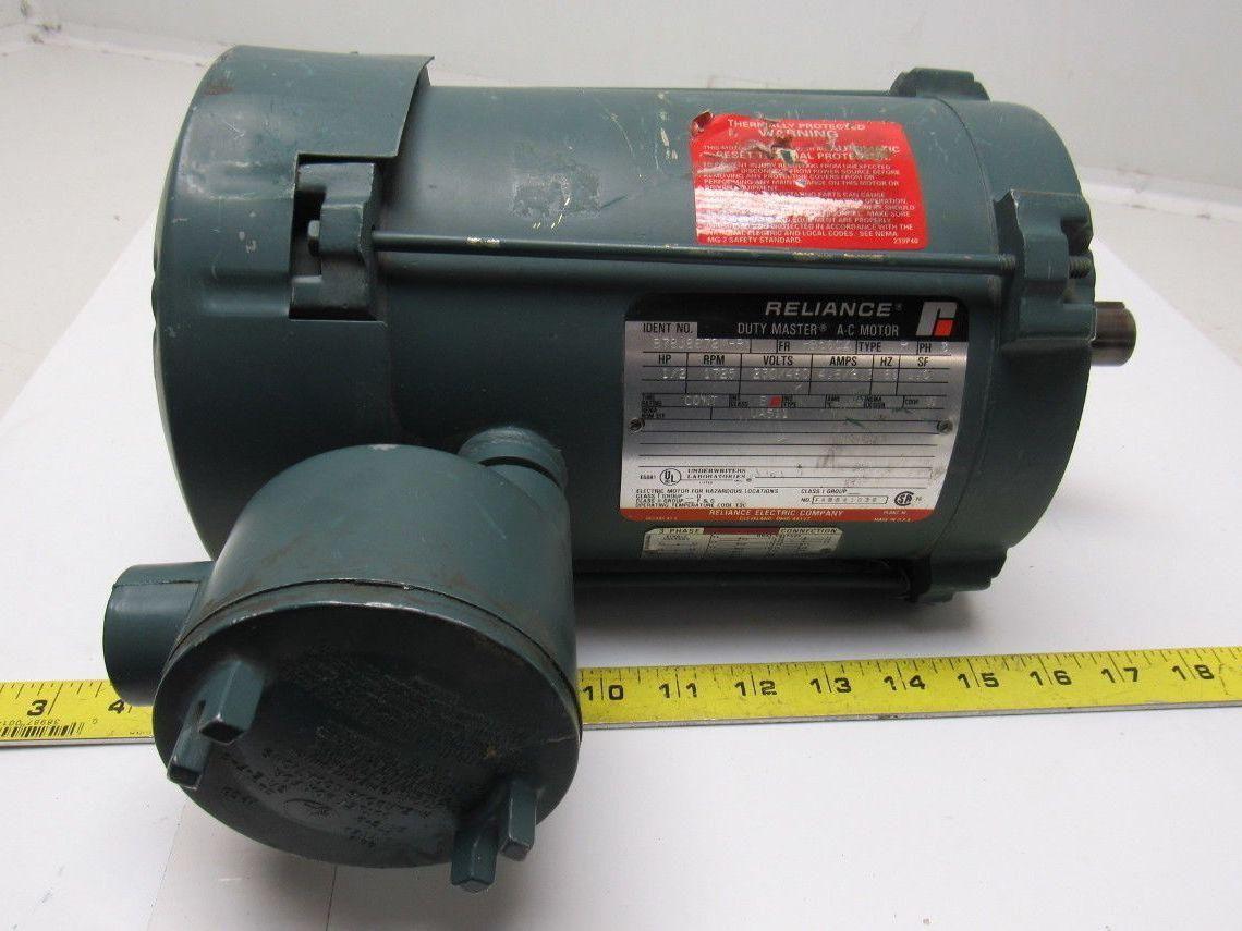 Reliance Electric B78J8672M-PW 1/2HP 3PH 230/460V 1725RPM  Electric Motor