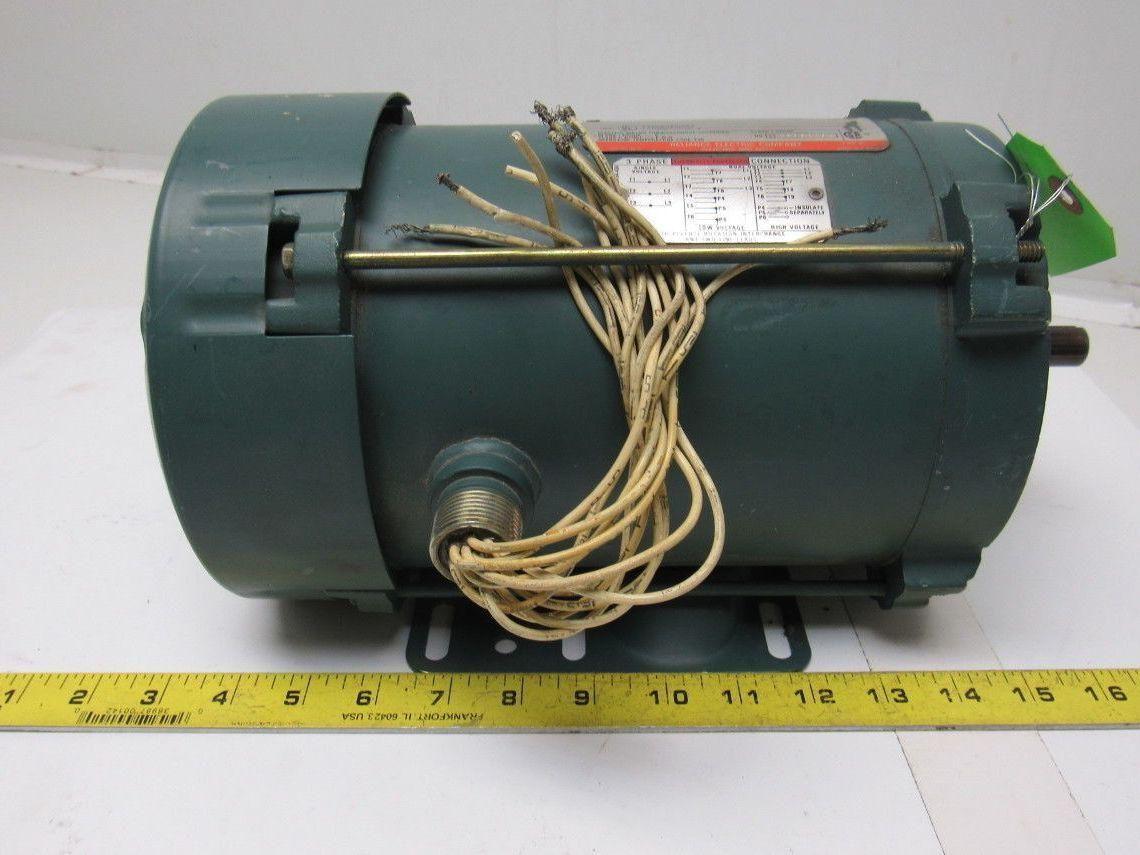 Reliance Electric P56J2437M-TX 1HP 3PH 208-230/460V 1725RPM Motor