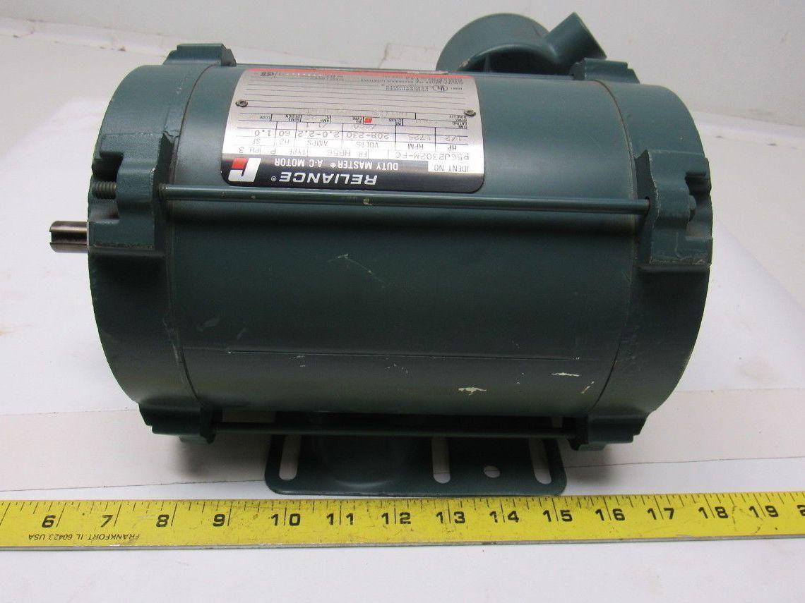Reliance Electric P56J2302M-FC 1/2HP 3PH 208-230/460V 1725RPM Motor