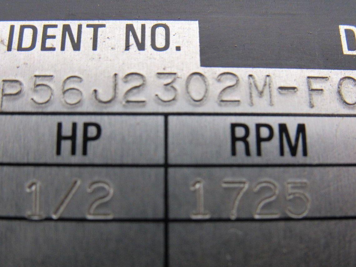 Reliance Electric P56J2302M-FC 1/2HP 3PH 208-230/460V 1725RPM Motor