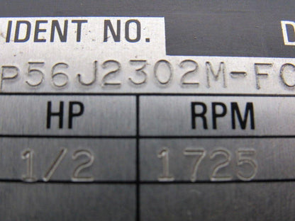 Reliance Electric P56J2302M-FC 1/2HP 3PH 208-230/460V 1725RPM Motor