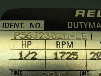 Reliance Electric P56J2302M-LE 1/2HP 3PH 208-230/460V 1725RPM Hazardous Motor