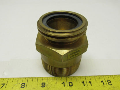 Fisher D138 LP-Gas Single Back Fill Valve W/2 x 2-1/4 (MNPT x ACME) Connections