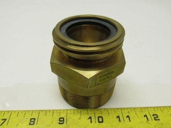 Fisher D138 LP-Gas Single Back Fill Valve W/2 x 2-1/4 (MNPT x ACME) Connections