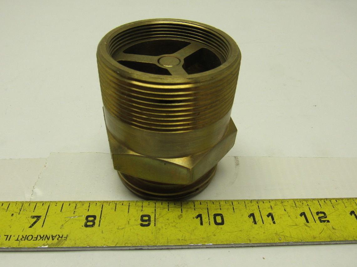 Fisher D138 LP-Gas Single Back Fill Valve W/2 x 2-1/4 (MNPT x ACME) Connections