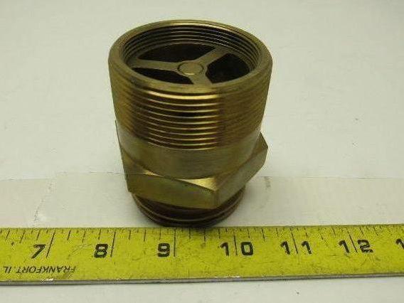 Fisher D138 LP-Gas Single Back Fill Valve W/2 x 2-1/4 (MNPT x ACME) Connections